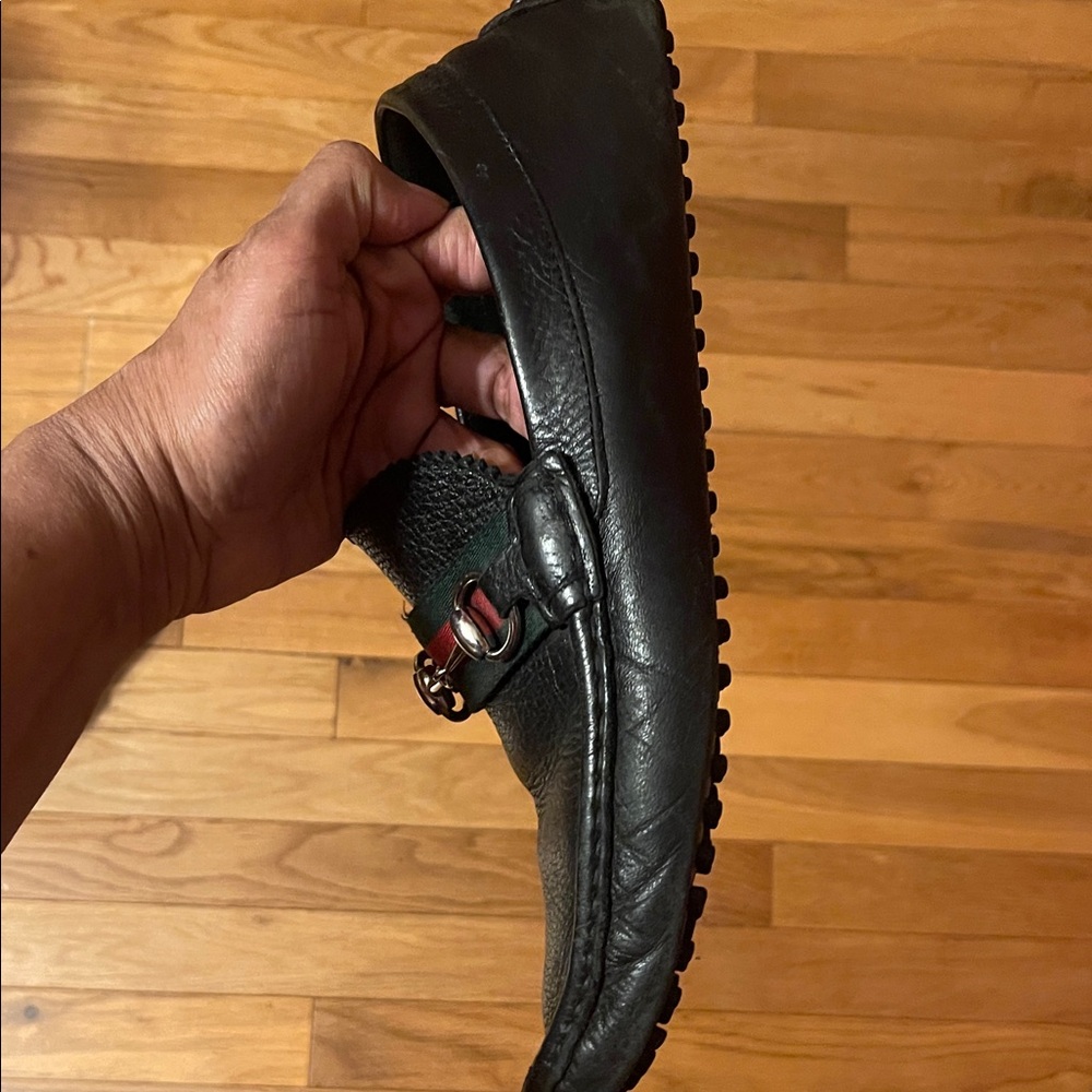 Men Gucci Black Leather Loafers - Picture 13 of 16